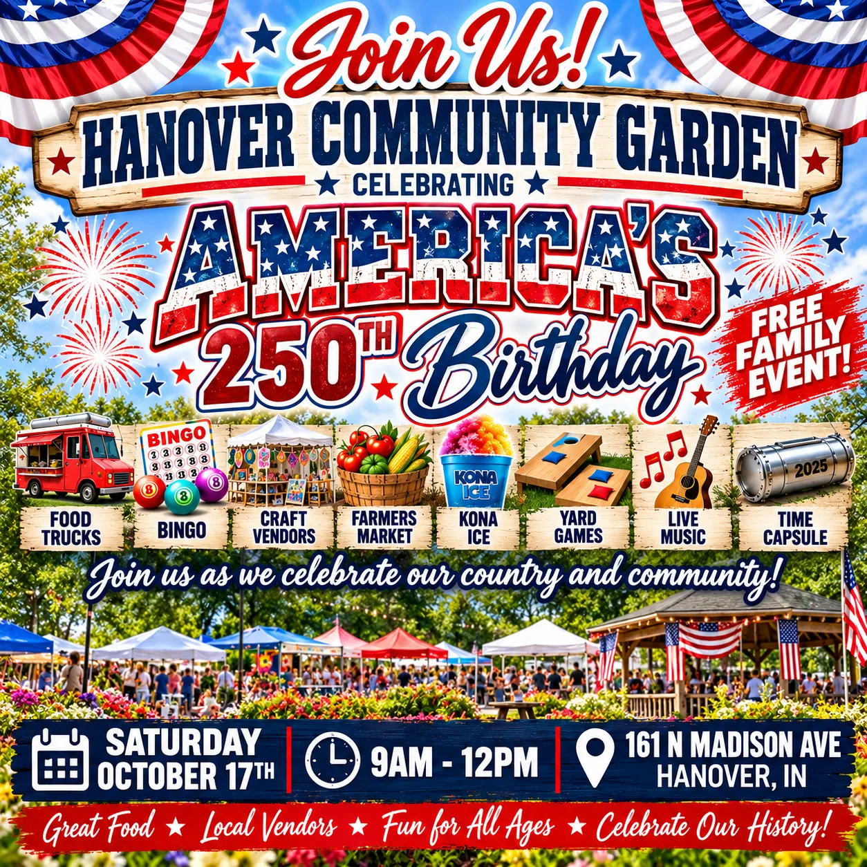 Hanover Community Garden: America's 250th Birthday Celebration photo